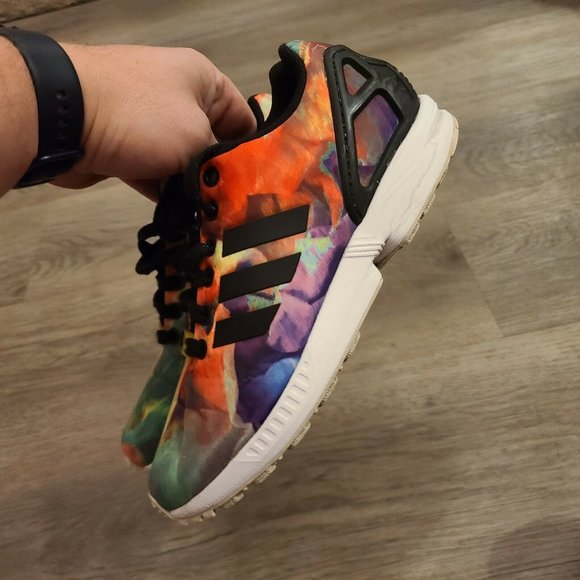 adidas torsion zx flux rainbow